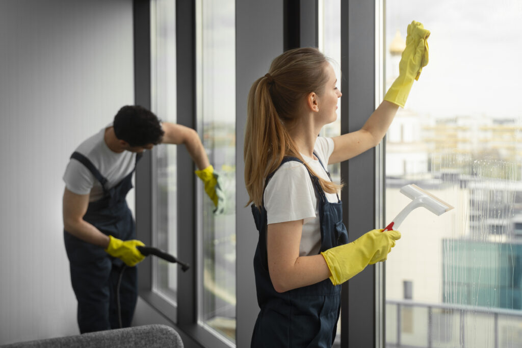 Office window cleaning